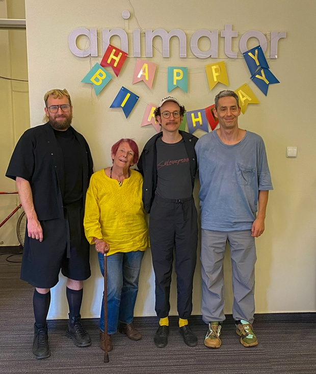 Michael Stumpf, Nancy, Robin Klengel, and Milosz Marganski