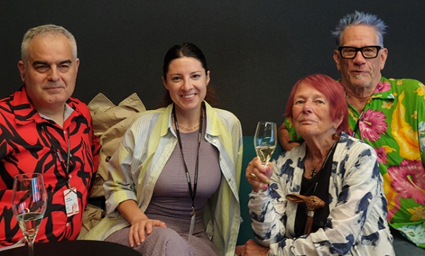 Vassilis Kroustallis, Diana Matiroryan, Nancy, and Nik Vassilis Kroustallis, Diana Matiroryan, Nancy, and Nik